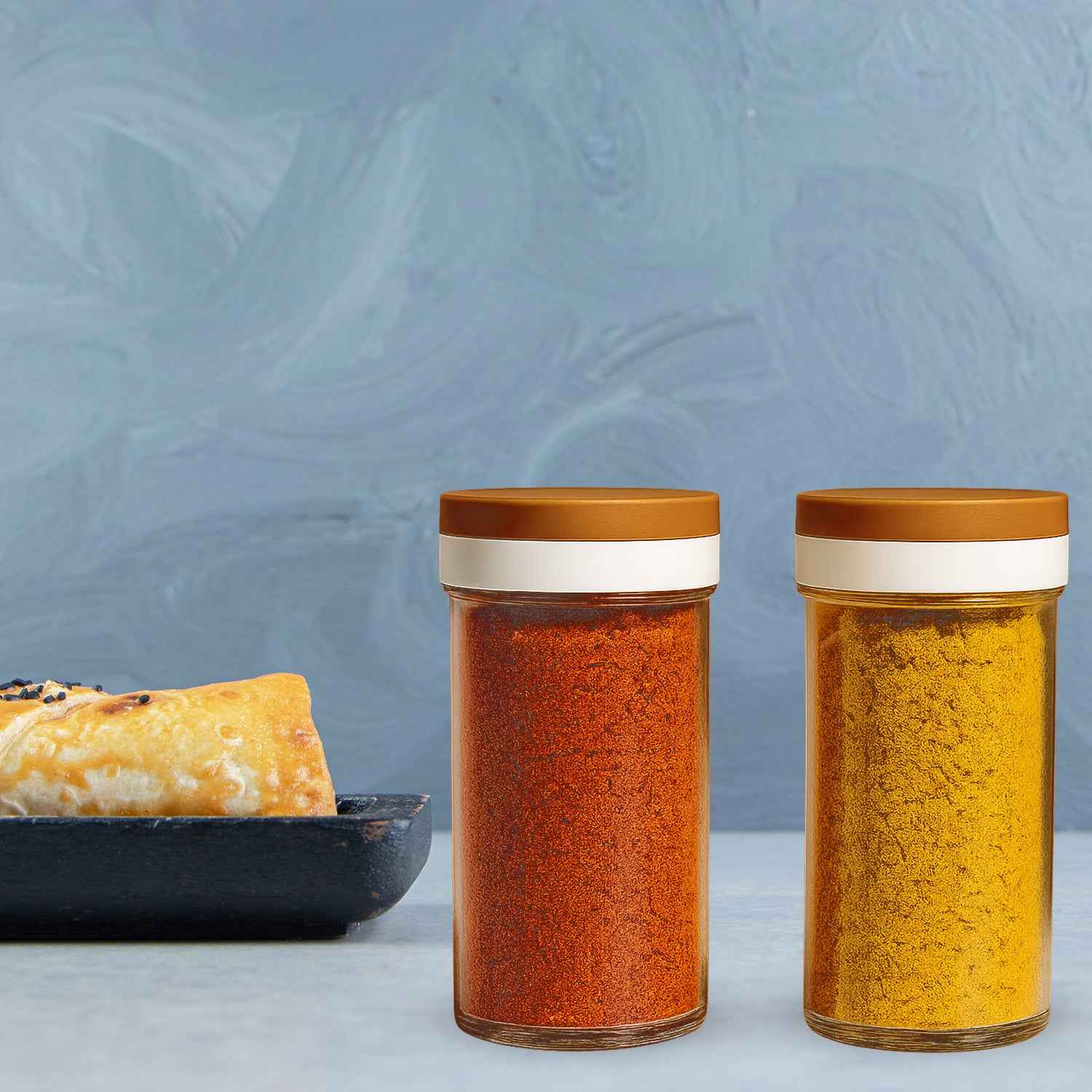 Ganesh Airtight Transparent Kitchen Storage Container Jar Set (2 Pc)