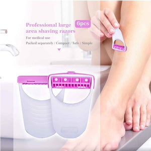 Disposable Body Skin Hair Removal Razor for Women Pack of 6