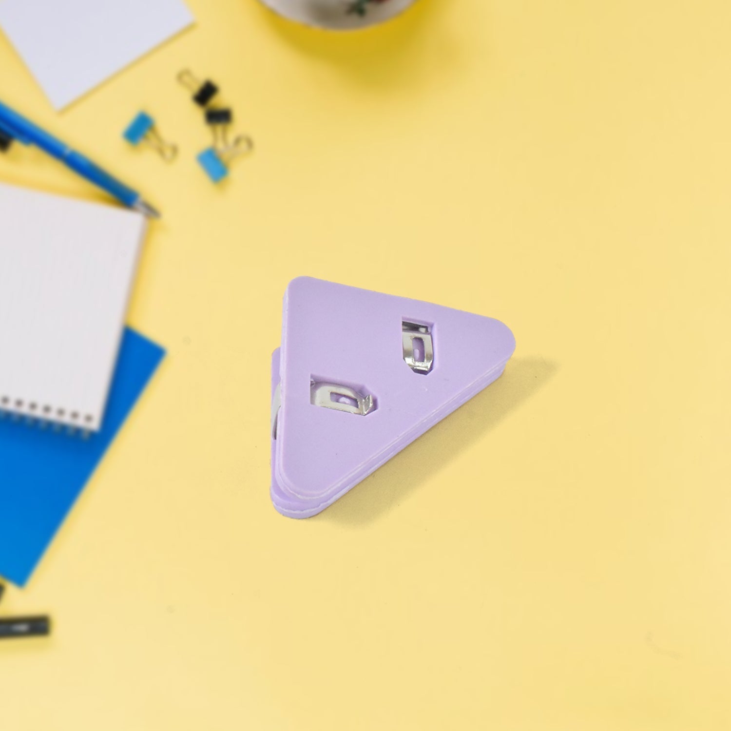 Triangle Paper Clips | Small Corner Clips for Paper, Document Clip (1 pc) Variety Bazaar