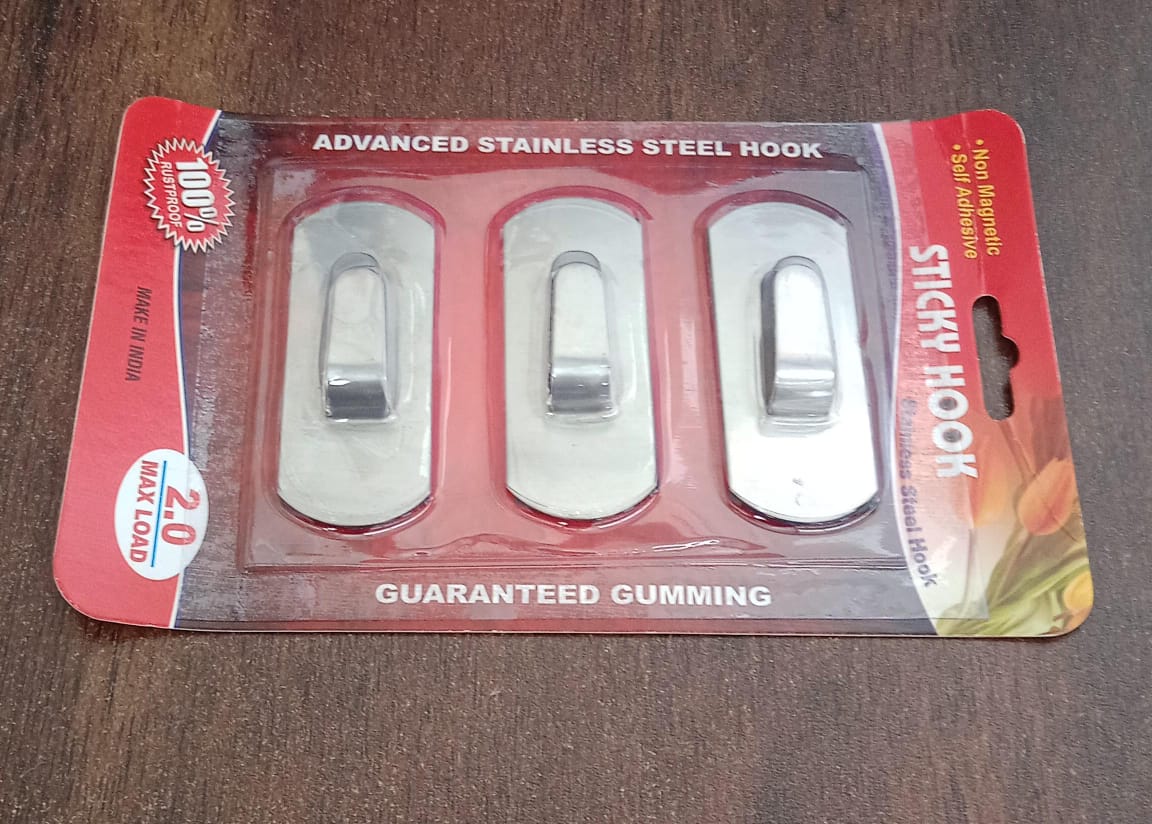 Heavy Duty Self-Adhesive Stainless Hooks – Waterproof for Robes, Coats & Towels Variety Bazaar