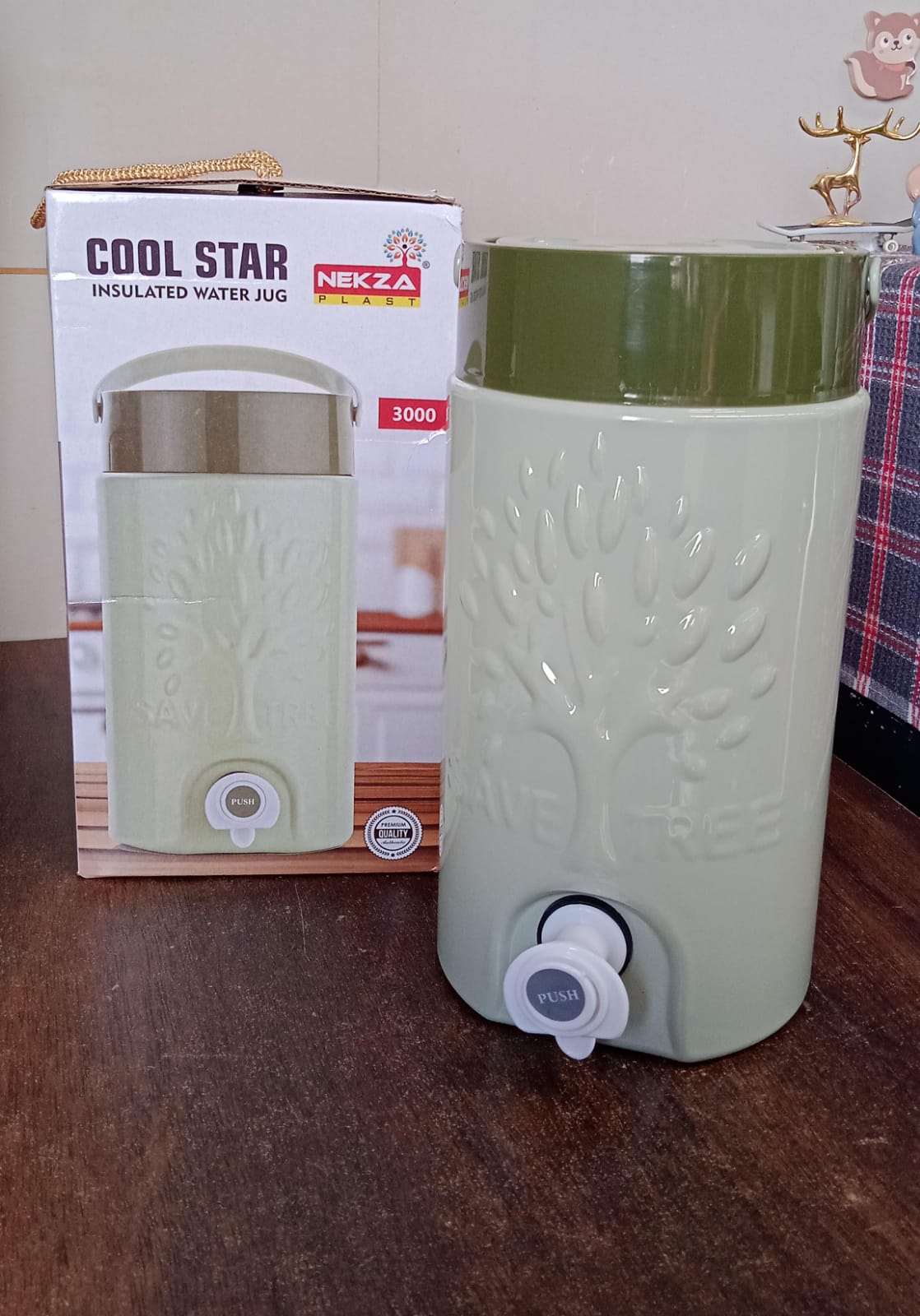 Insulated Water Jug with Tap (3000ml): Leakproof, Travel Cooler Variety Bazaar