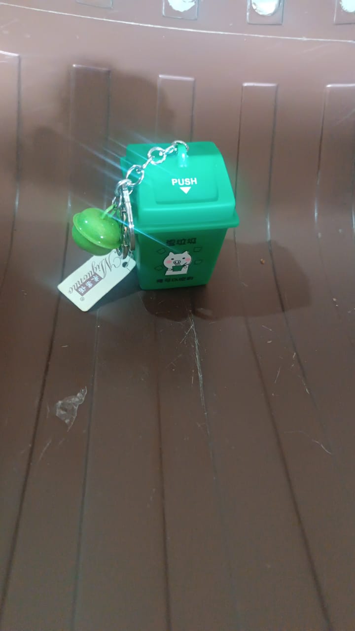 Trash Can Keychain Recycle Can Keyring Novelty Keychain Garbage Classification keyholder for and Adults Variety Bazaar
