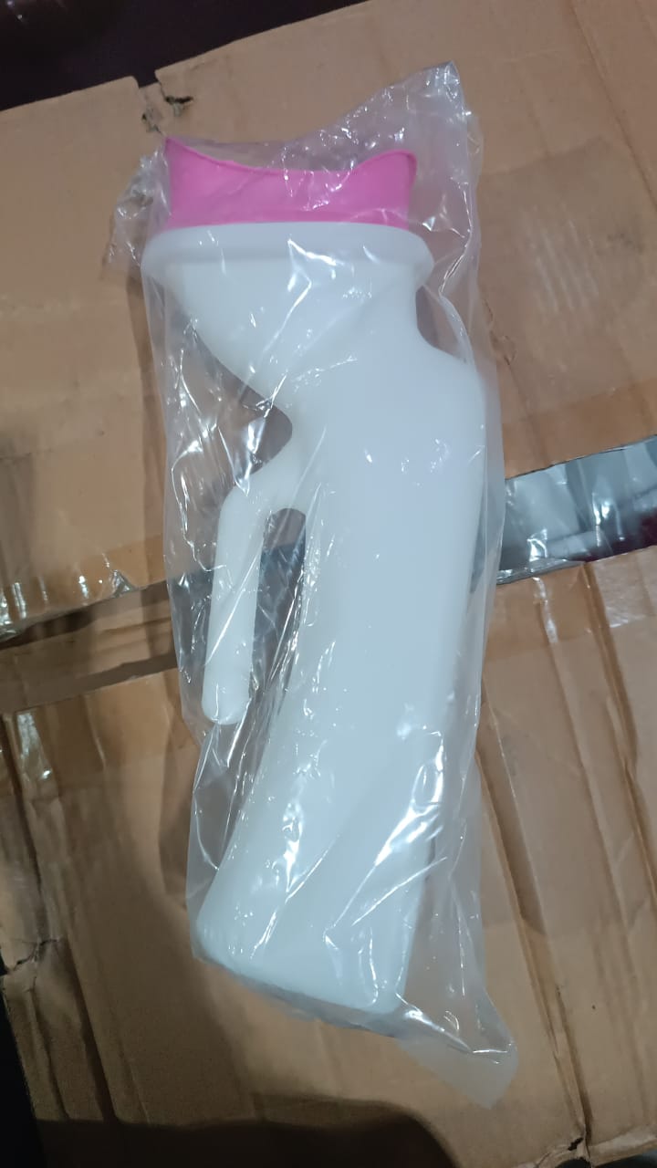 Female Potty Urinal Urine Collection Can Bedpans (1 Pc / 1000 ML) Variety Bazaar