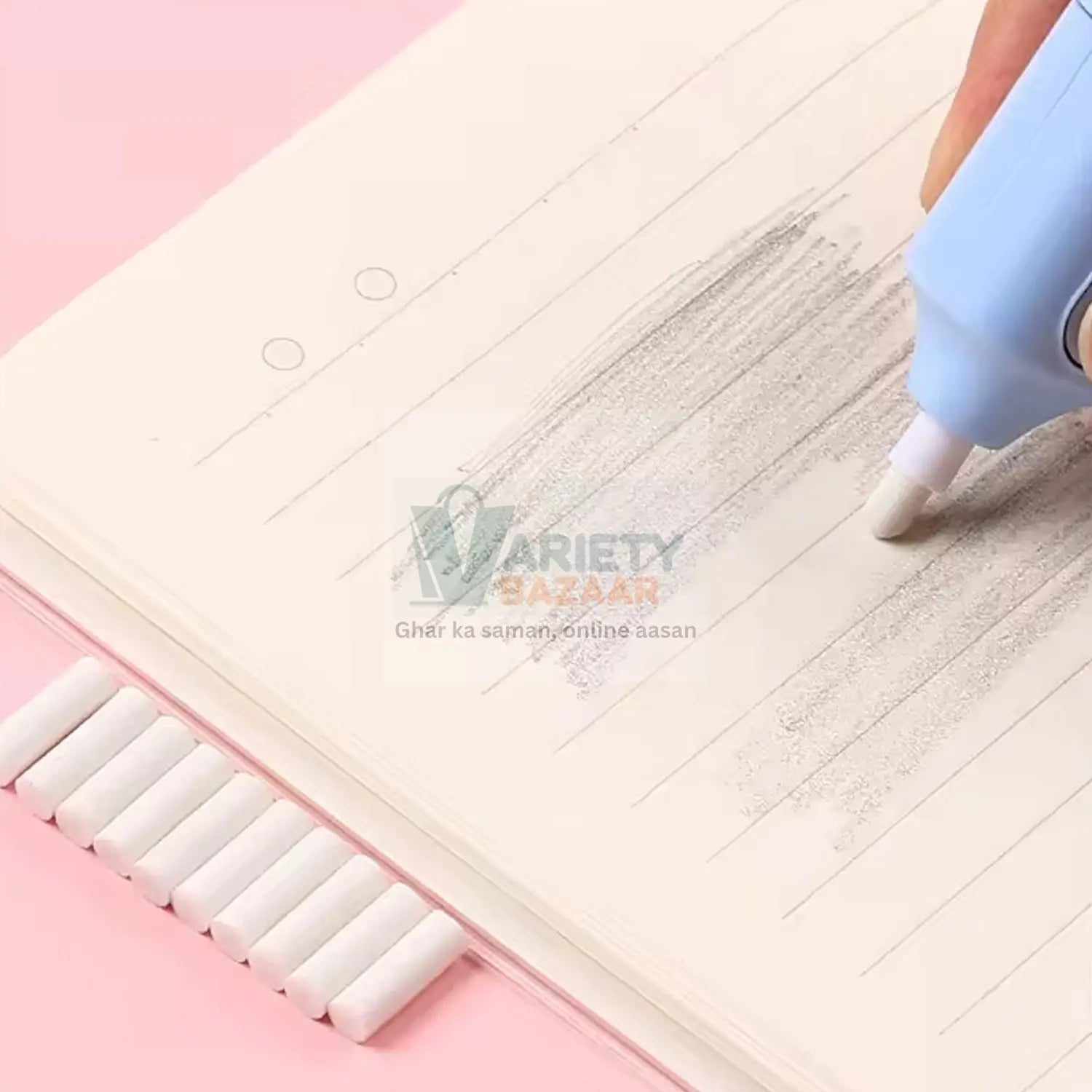 4189 Electric Eraser Kit Automatic Pencil Eraser Battery Operated with 10 Eraser Refills Suitable for use with Graphite Pencils Drawing Painting Sketching Drafting Supplies Stationery Child Gifts (Battery Not Included) Travel Sahayak