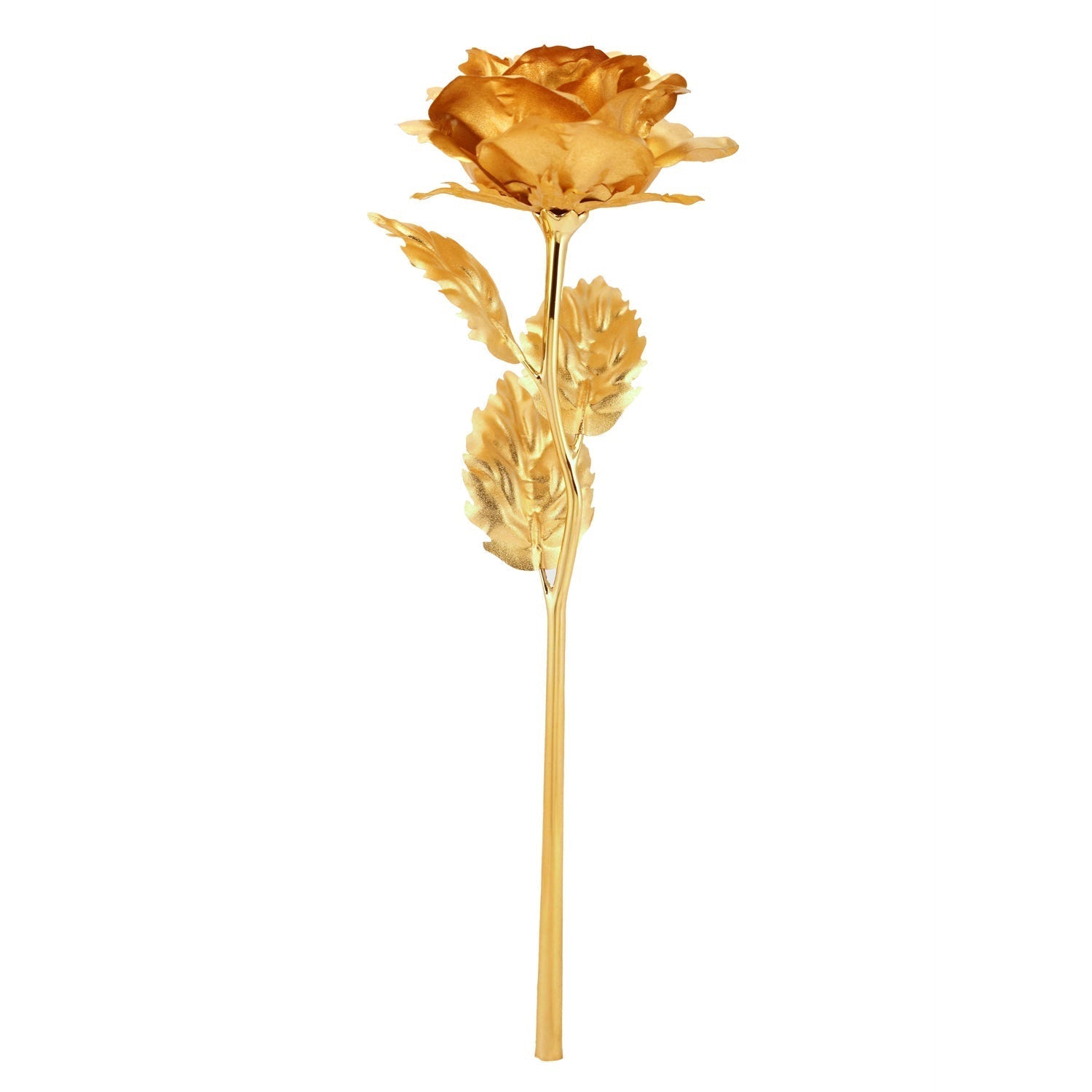 Luxury Decorative Gold Plated Artificial Golden Rose with Premium Box Variety Bazaar
