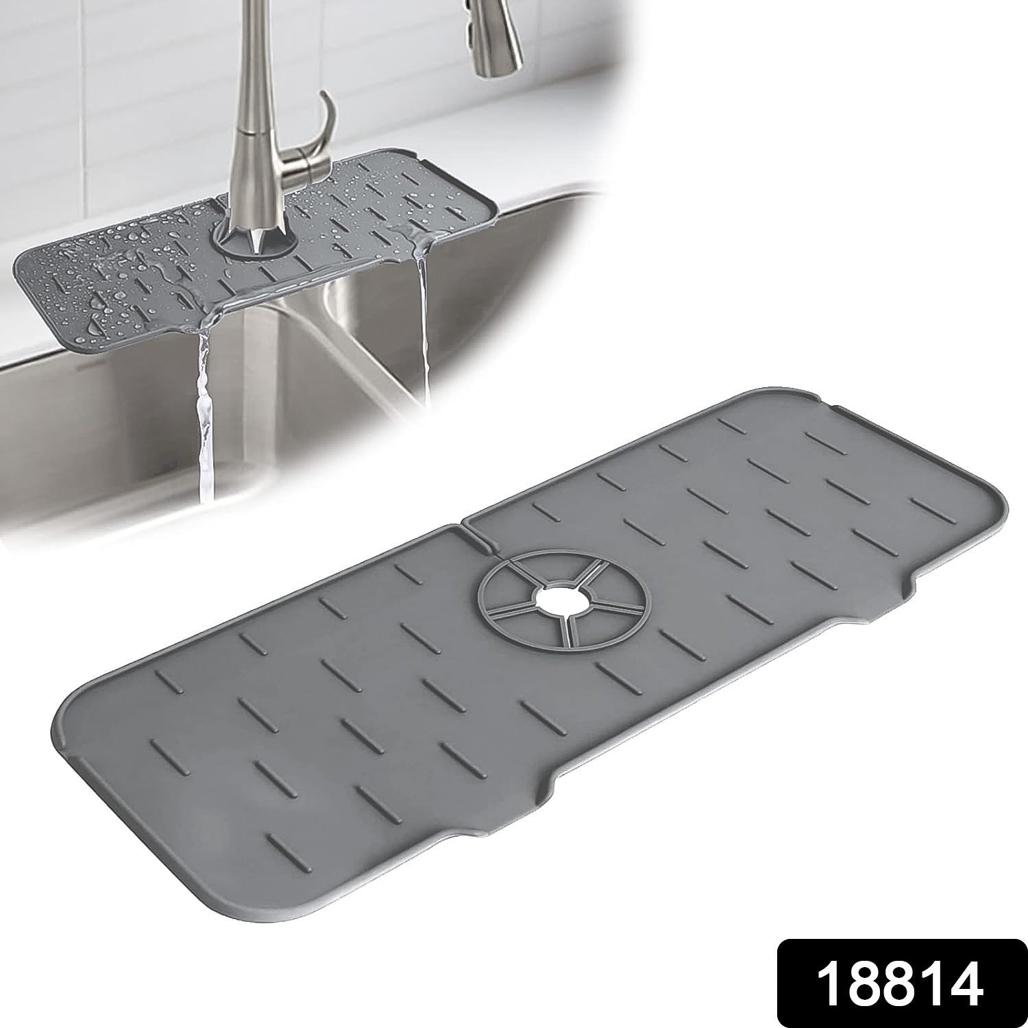 Silicone Sink Faucet Pad / Mat (1 Pc / 33x12 Cm) Variety Bazaar