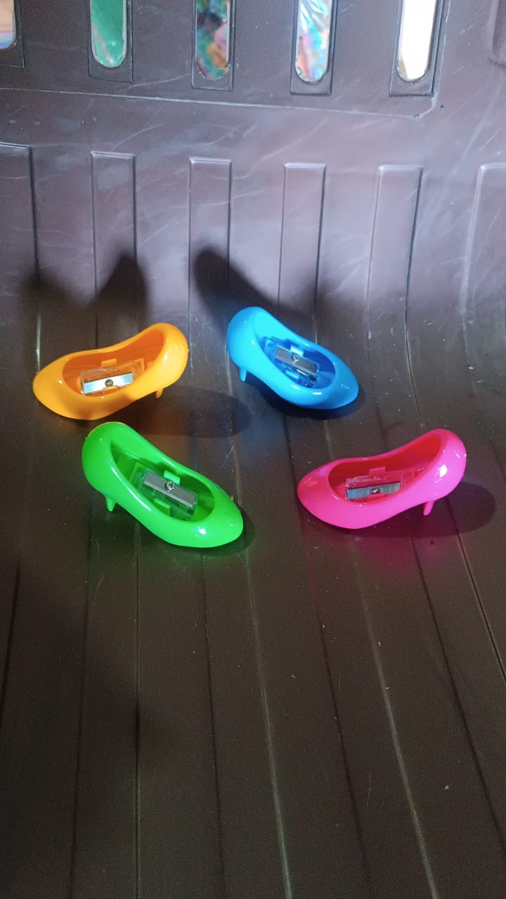 High Heels Shape Pencil Sharpener Single Pencil Sharpeners (Mix Colour) Variety Bazaar