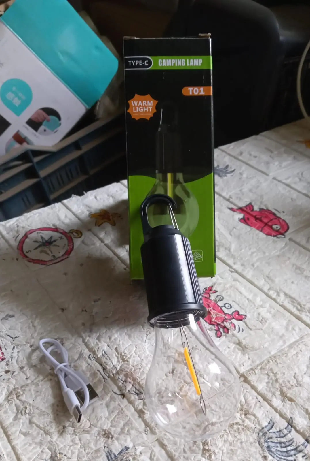 12658 Rechargeable Camping Lights for Tents LED Camping Tent Lantern 3 Lighting Modes Tent Lamp Portable Emergency Camping Lights with Clip Hook for Camping Hiking Fishing, Backpacking (1 Pc) - varietybazaar.co.in