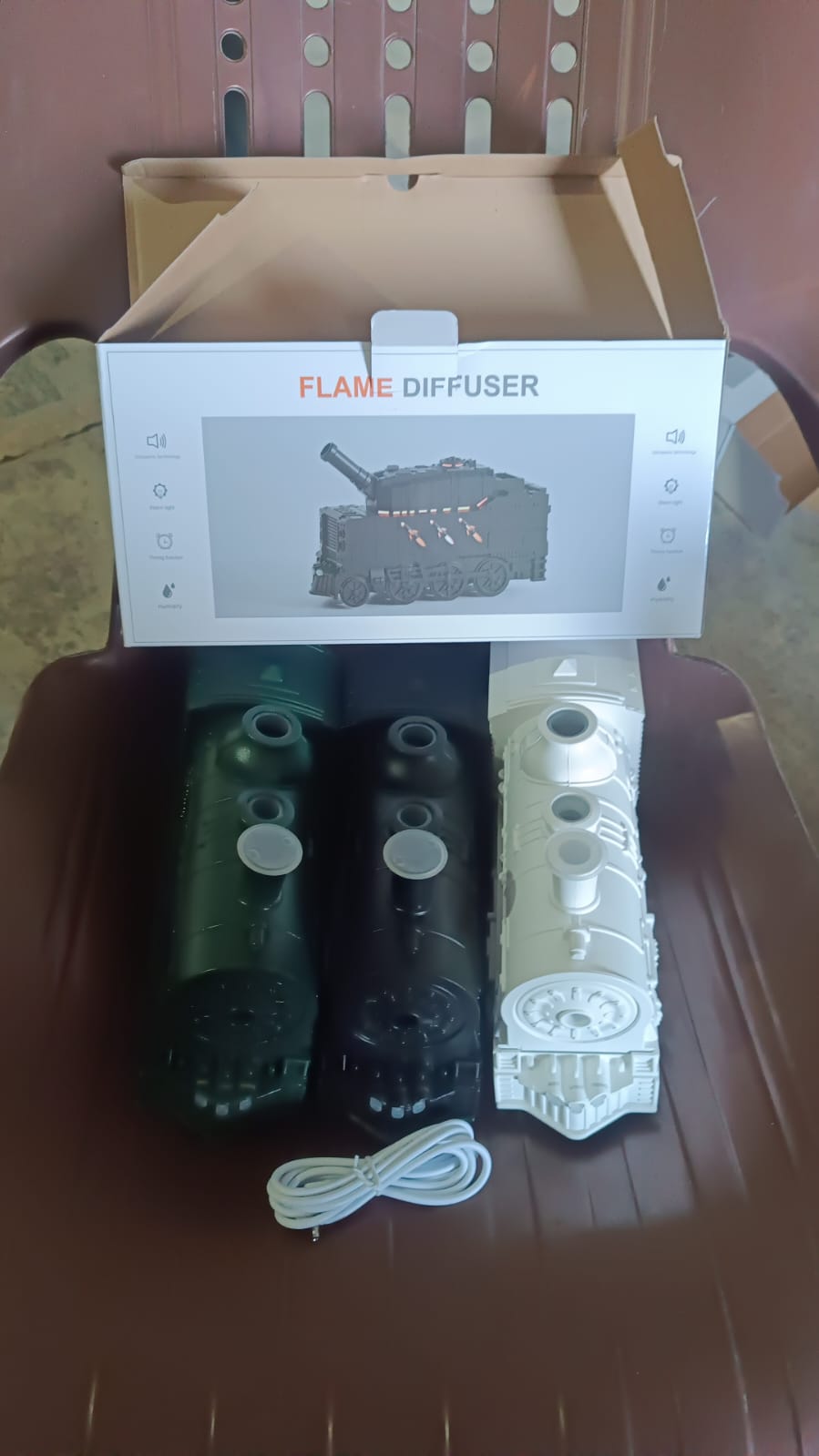 Train Shape Portable Mini Humidifier (1 Pc / Mix Color) Variety Bazaar