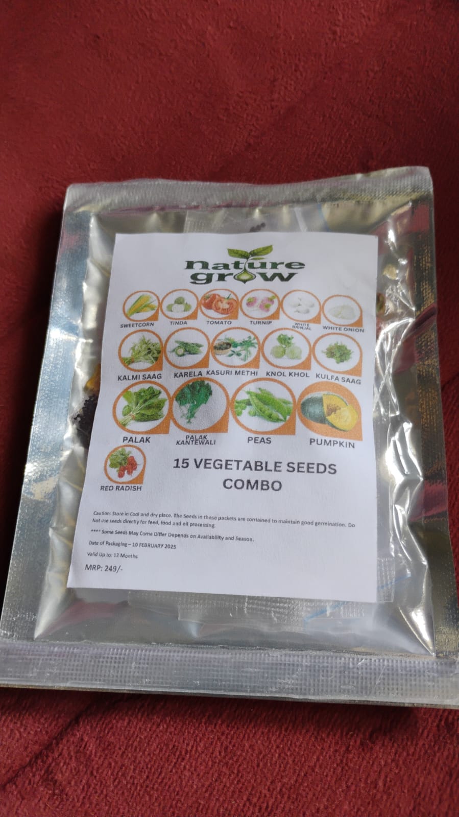15 Varieties of Vegetable Seeds Combo (1 Pkt. / 15 Varieties) Variety Bazaar