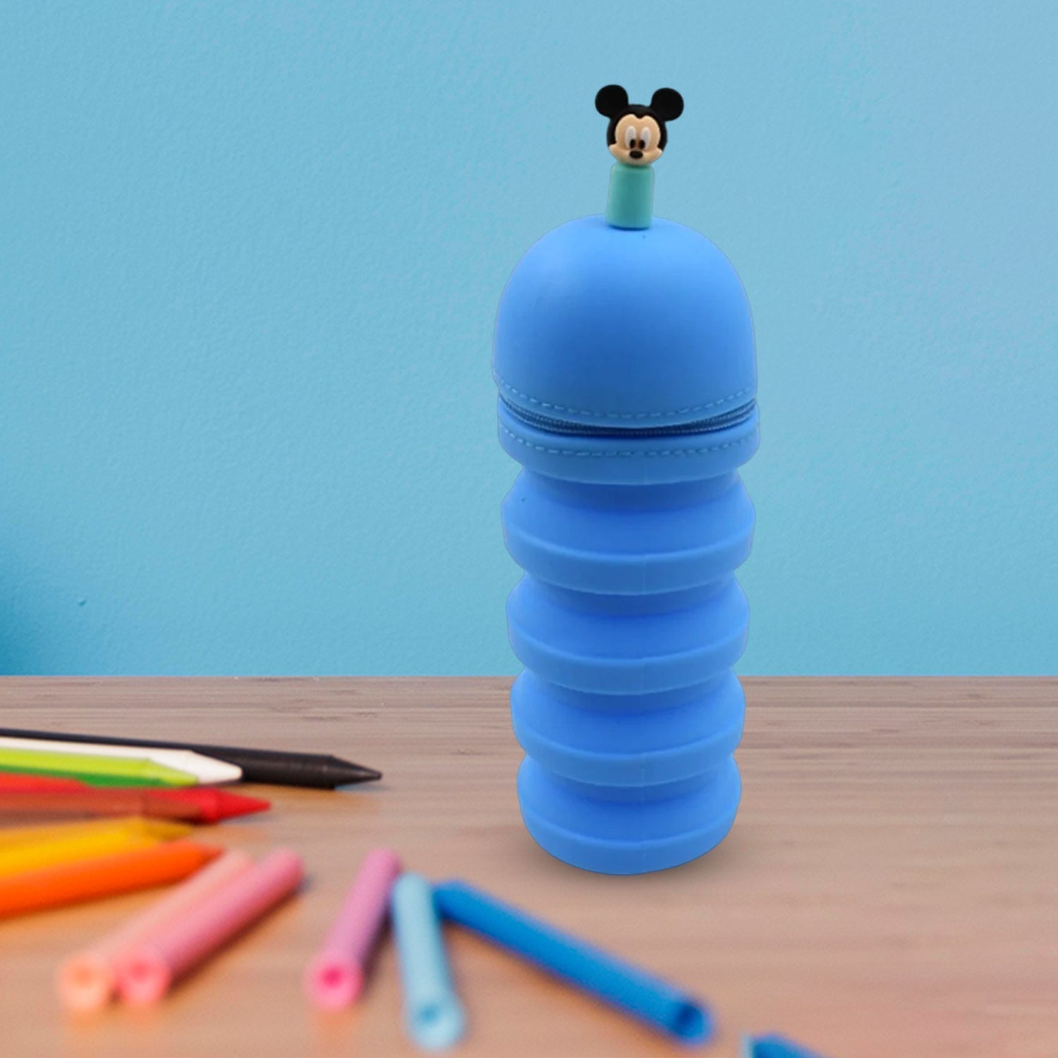 Silicone Telescopic Pencil Case – Large Capacity, Zipper Closure, Perfect for School & Office Variety Bazaar