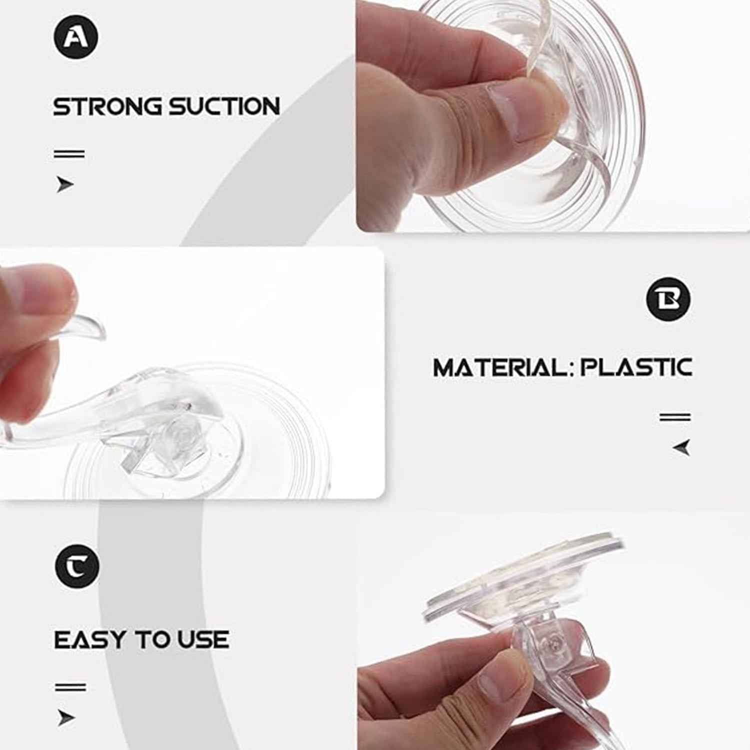 Plastic Suction Cup Hook (1 Pc)