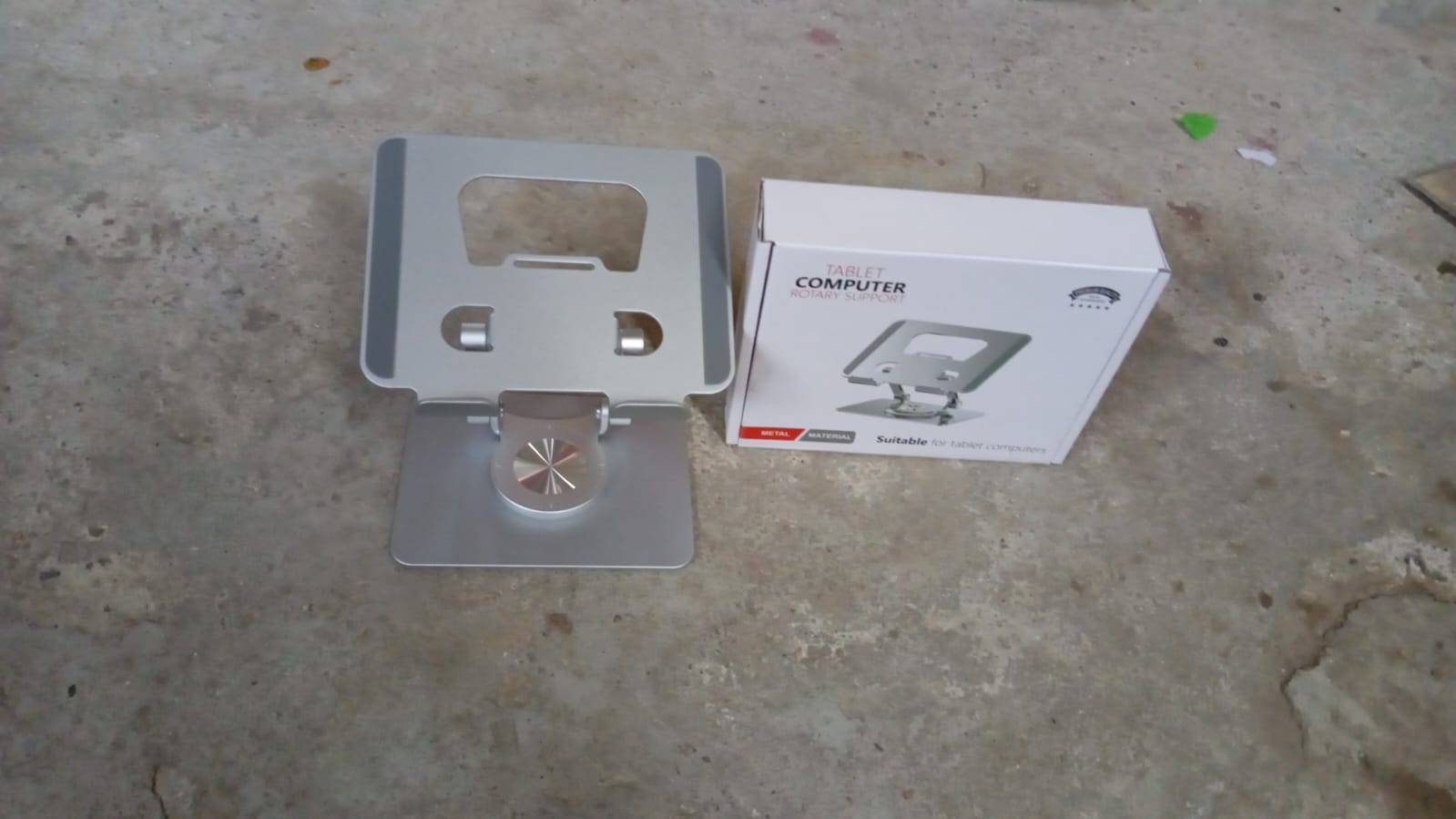 Aluminum Alloy 360°Rotating Bracket, Adjustable Tablet Stand, Portable Foldable Ergonomic Tablet Support Variety Bazaar