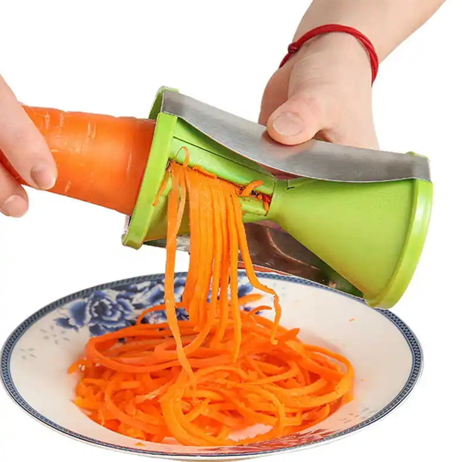 Portable Stainless Steel Handheld Spiralizer & Vegetable Slicer Variety Bazaar