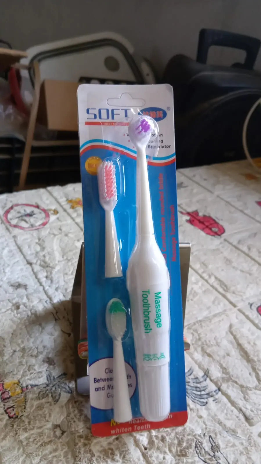 7324 ELECTRIC TOOTHBRUSH FOR ADULTS AND TEENS, ELECTRIC TOOTHBRUSH BATTERY OPERATED DEEP CLEANSING TOOTHBRUSH (Battery Not included) - varietybazaar.co.in