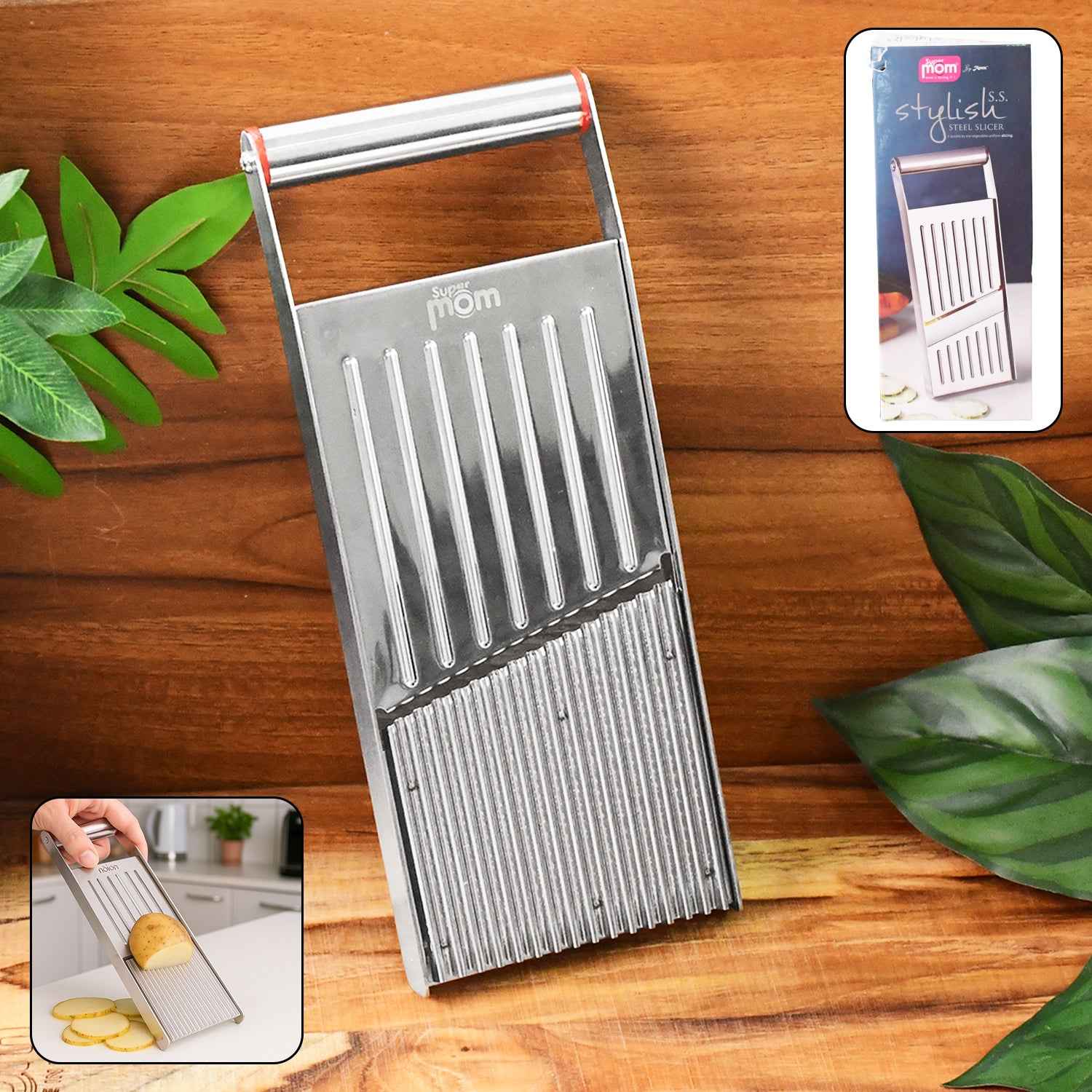 Supermom Stylish Stainless Steel Vegetable Fruit Slicer