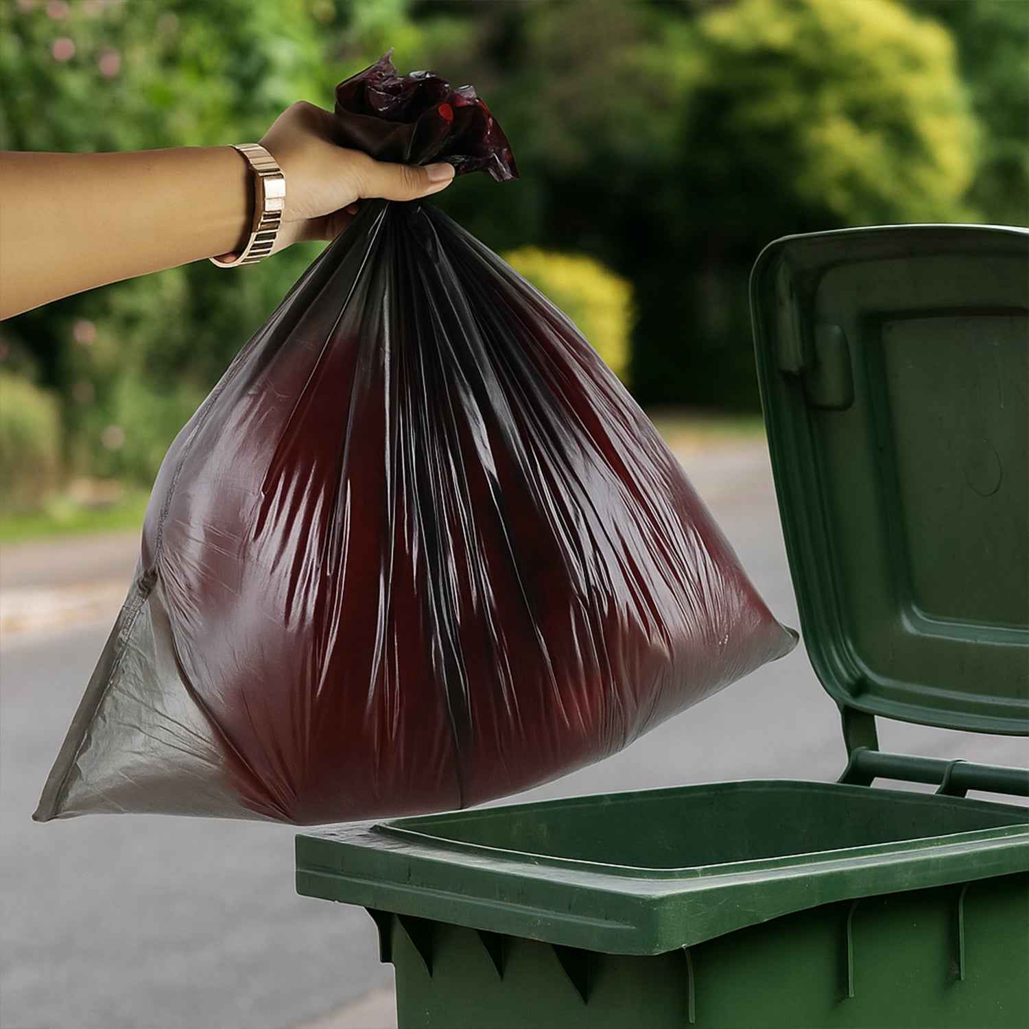 Garbage Bags Roll 45 X 45 Cm (1 Pc Mix Color)