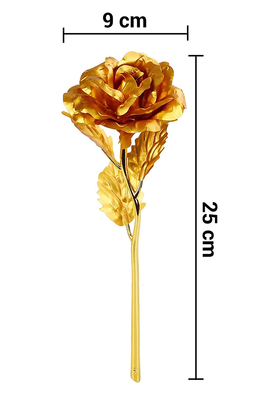 Luxury Decorative Gold Plated Artificial Golden Rose with Premium Box Variety Bazaar