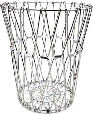 Multipurpose Fruit Basket Stainless Steel Wire Bowl Foldable Basket for Vegetable / Fruits / Dining
