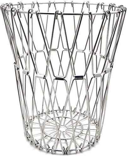 Multipurpose Fruit Basket Stainless Steel Wire Bowl Foldable Basket for Vegetable / Fruits / Dining