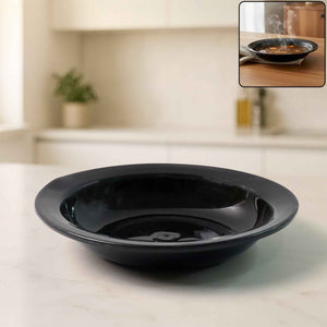 Premium Deep Black Curry Soup Serving Bowl (1 Pc)
