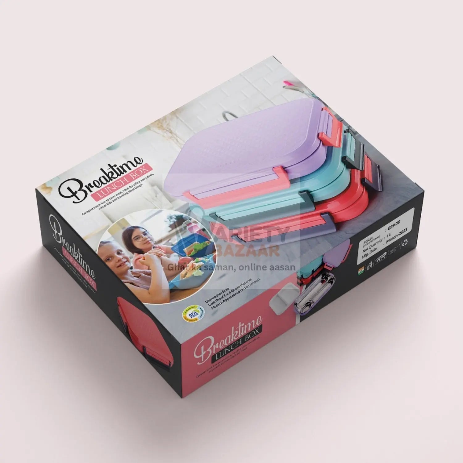 5367 Lunch Box Food Containers for School Vivid Insulated Lunch Bag Keep Fresh Delicate Leak-Proof Anti-Scalding BPA-Free Perfect for a Filling Lunch Outdoor Travel Sahayak