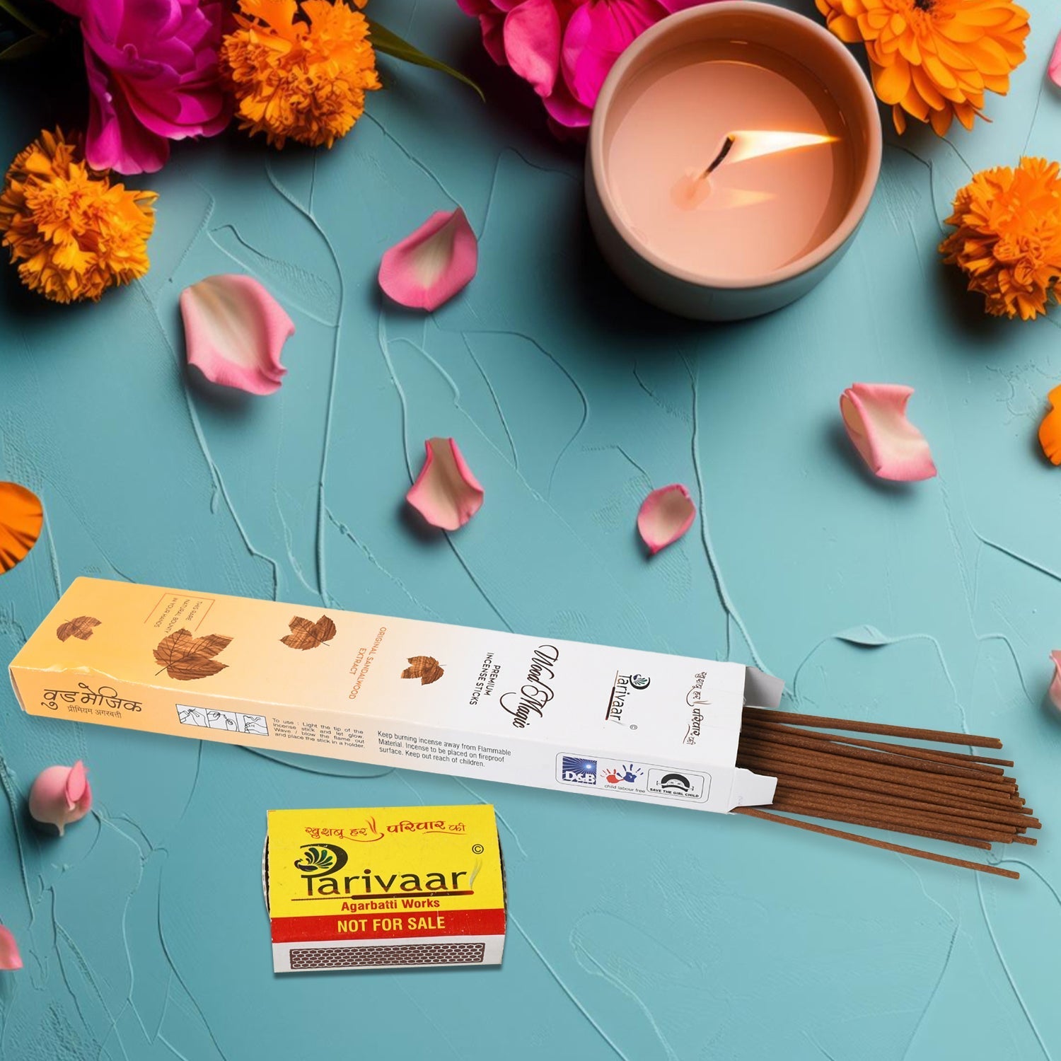 Mix Flavour Incense Sticks / Agarbatti (90 GM With Machis / Mix 1 Packet) Variety Bazaar
