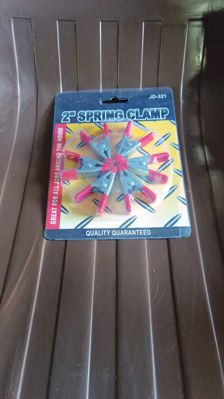 2 Inch Heavy Duty Spring Metal Spring Clamps (6 Pcs Set) Variety Bazaar