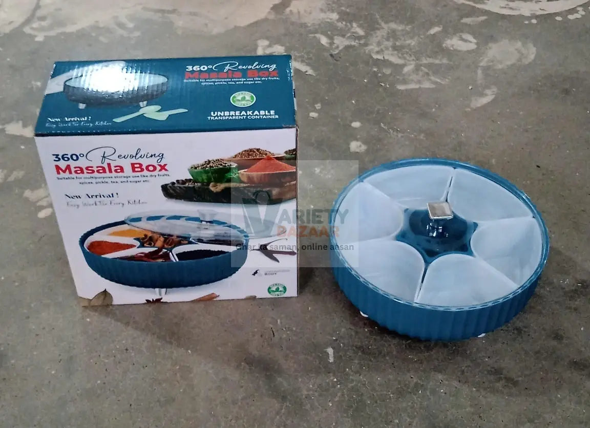 5811 360° Revolving Spice Box & Dry Fruit Box - Perfect for Kitchen Storage Travel Sahayak