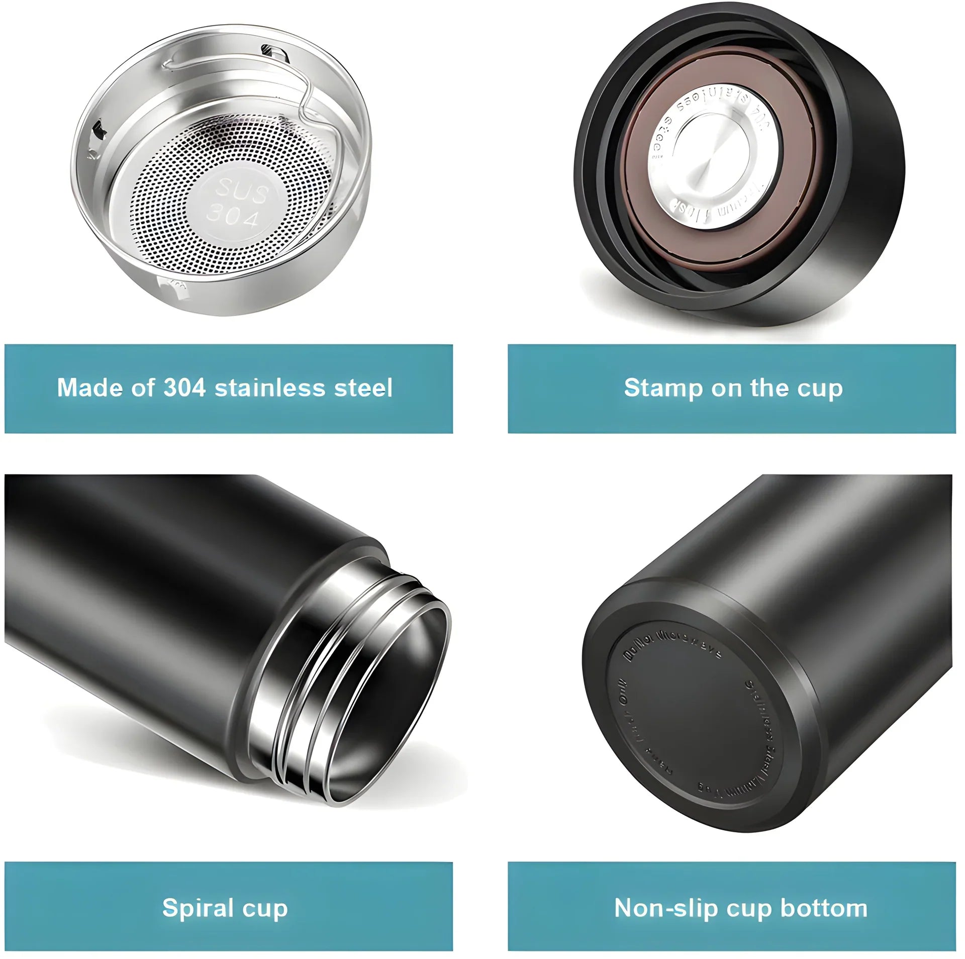 0726 Smart Vacuum Insulated Water Bottle with LED Temperature Display (1 Pc / Multicolor) Variety Bazaar