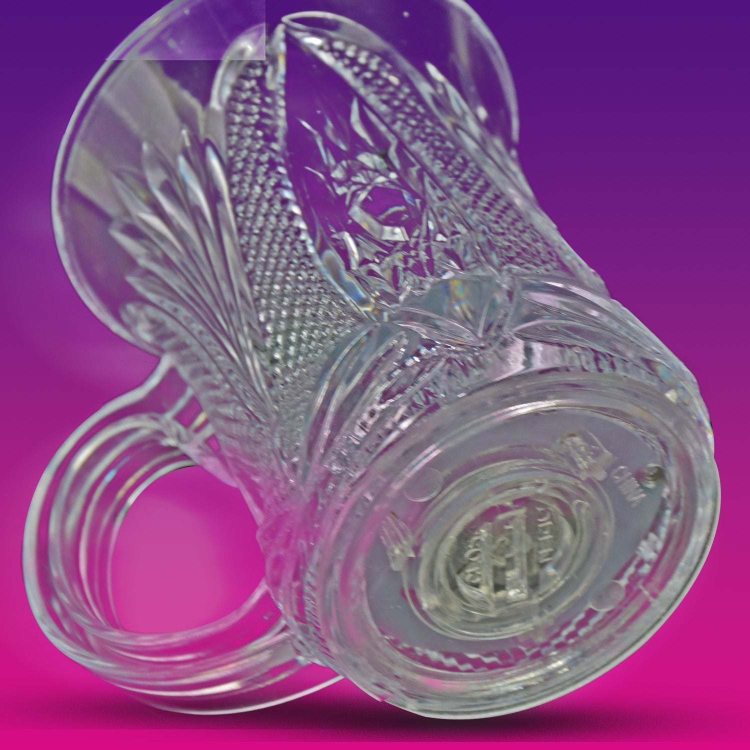 LED Light-Up Party Cups - Flashing Water-Activated Drinking Glasses with Handle (2-Piece) Variety Bazaar