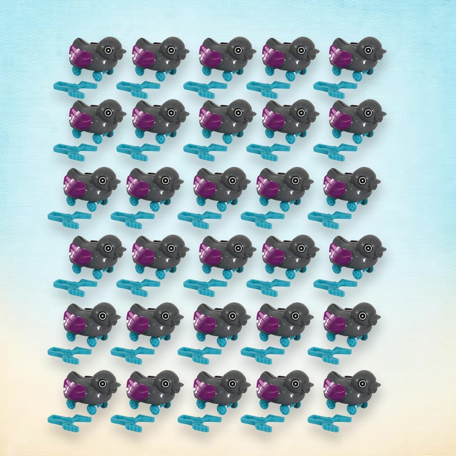 Small push back duck toy, Ejectable spring tail duck, Small DIY duck Toy Variety Bazaar