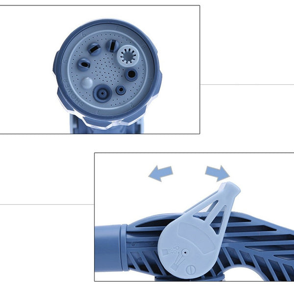 Jet Water Cannon 8 in 1 Turbo Water Spray Gun Variety Bazaar