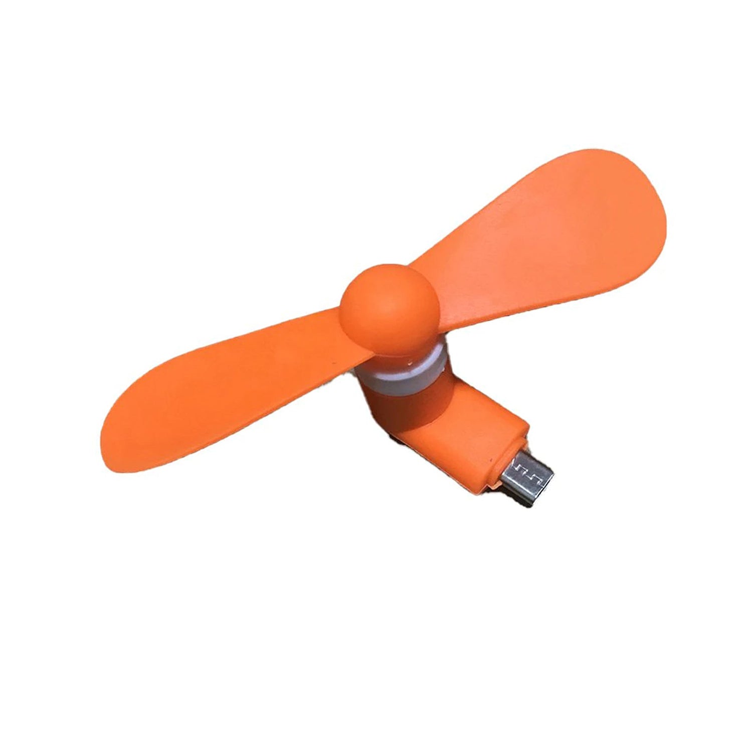 mini USB fan For Having cool air instantly, anywhere and anytime purposes (Micro Port / Mix Color) Variety Bazaar
