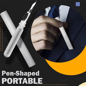 6188 3 In 1 Earbuds Cleaning Pen For Cleaning Of Ear Buds And Ear Phones Easily Without Having Any Damage. Travel Sahayak