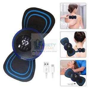 6204 Portable USB Neck Massager Electric Neck Massager Automatic Massage Enhancer Mini Cervical Massager EMS Lymphatic Drainage Massage with Cable Travel Sahayak