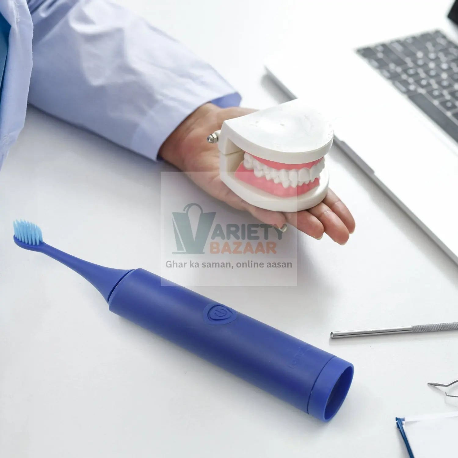 6217 Electric Toothbrush Battery Operate For Home & Travelling Use Travel Sahayak