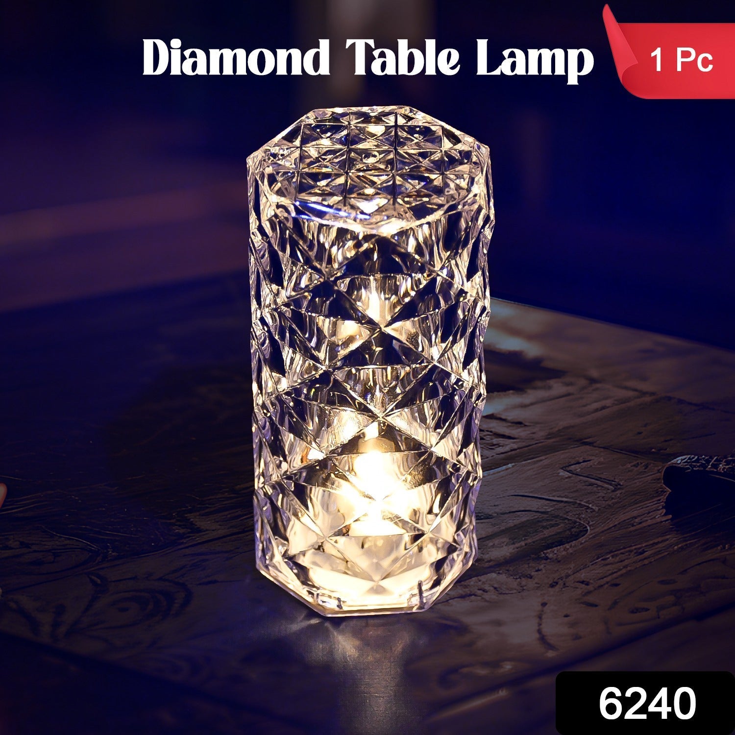 Diamond table lamp Candles for Home Decoration, Crystal Candle Lights Variety Bazaar