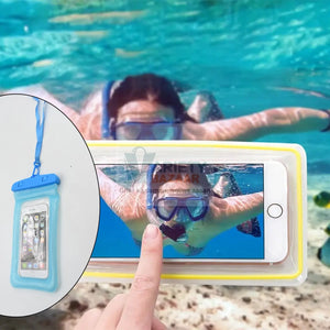 6386a Mix Color Waterproof Pouch Lock Mobile Cover Under Water Mobile Case Waterproof Mobile Phone Case, Waist Bag, Underwater Bag for Smartphone iPhone, Swimming, Rain Cover Camping For all Mobile. Travel Sahayak