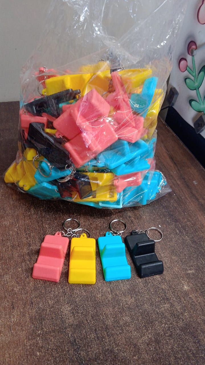Plastic 2-in-1 Mobile Stand Keychain (1 Pc) Variety Bazaar