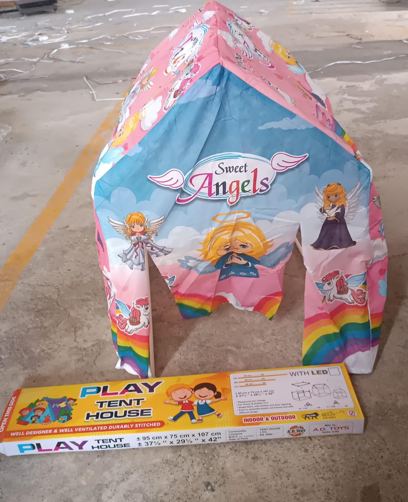 Jumbo Size Go to School Kids Play Tent House (Multicolour) Variety Bazaar
