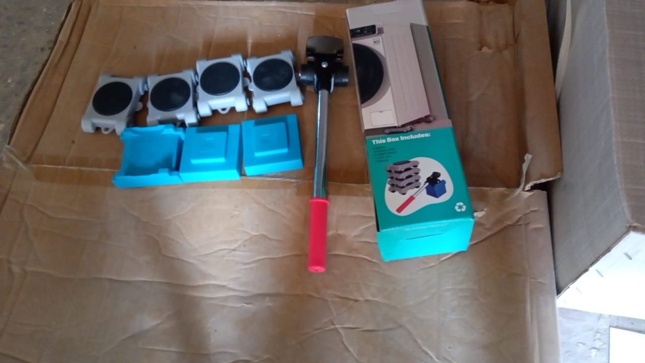 Furniture Lifter Tool Furniture Dolly, Furniture Lifters Tool Set (1 Set / 8 pc) Variety Bazaar