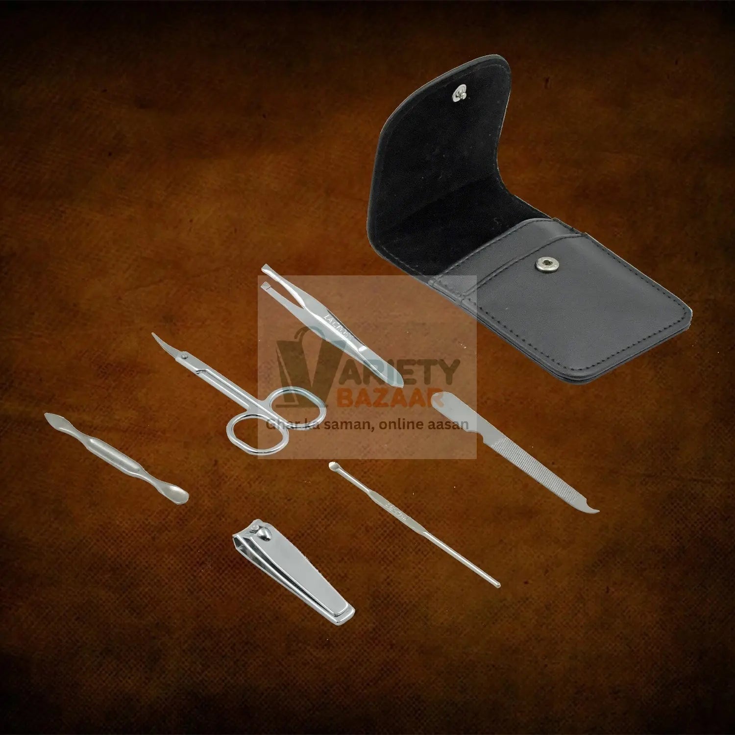 6729 Nail Scissors Professional Nail Clippers Kit Manicure Set 6 Pieces Top Grade Stainless Steel Grooming Kit For Travel Or Home Manicure Set (6 Pc Set) Travel Sahayak