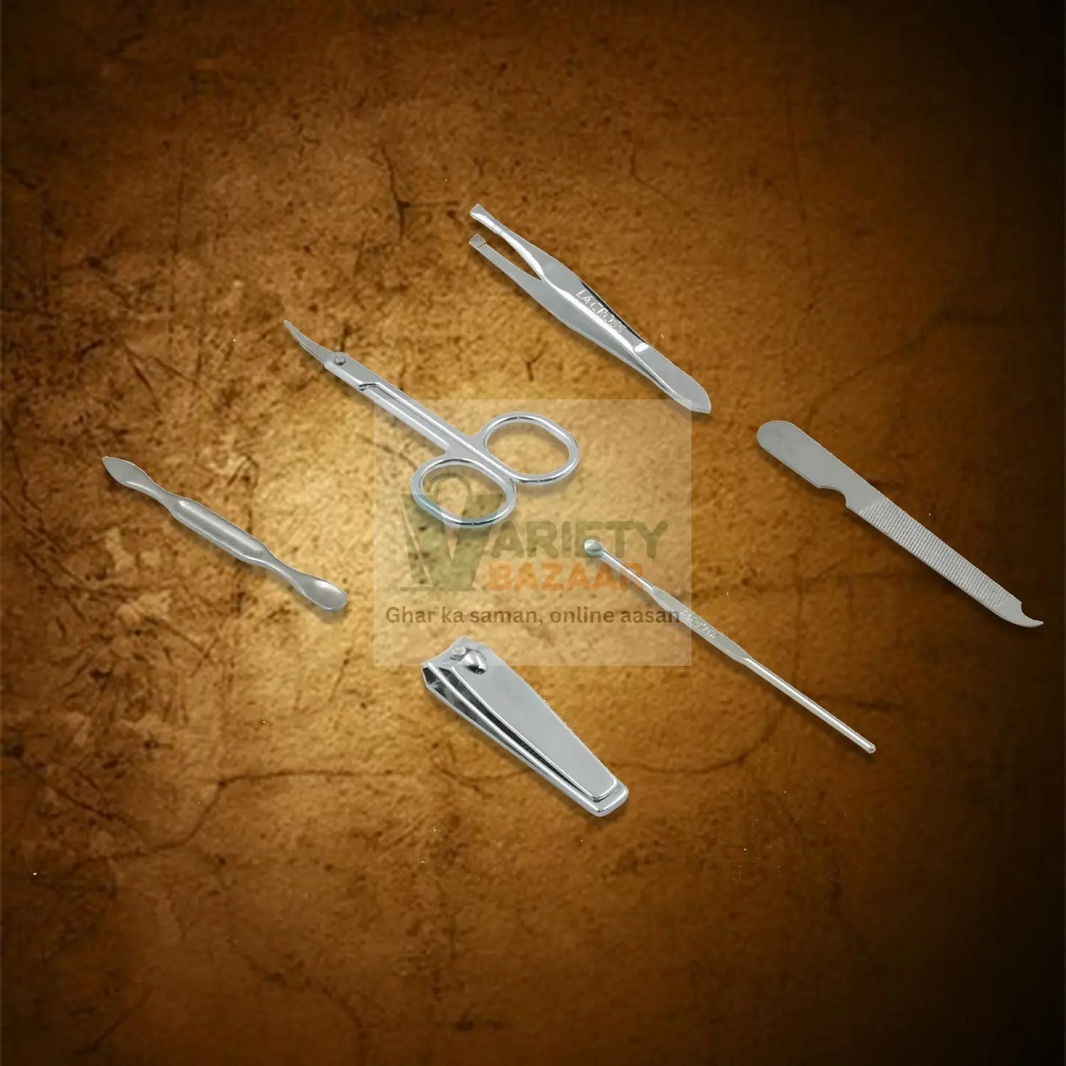 6729 Nail Scissors Professional Nail Clippers Kit Manicure Set 6 Pieces Top Grade Stainless Steel Grooming Kit For Travel Or Home Manicure Set (6 Pc Set) Travel Sahayak