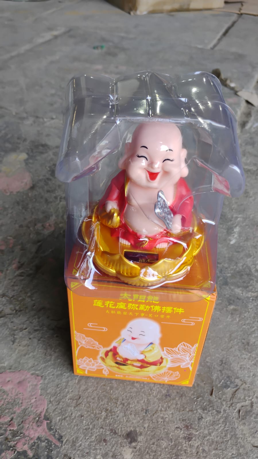 Solar Power Moving Buddha Car Ornament (1 Pc) Variety Bazaar