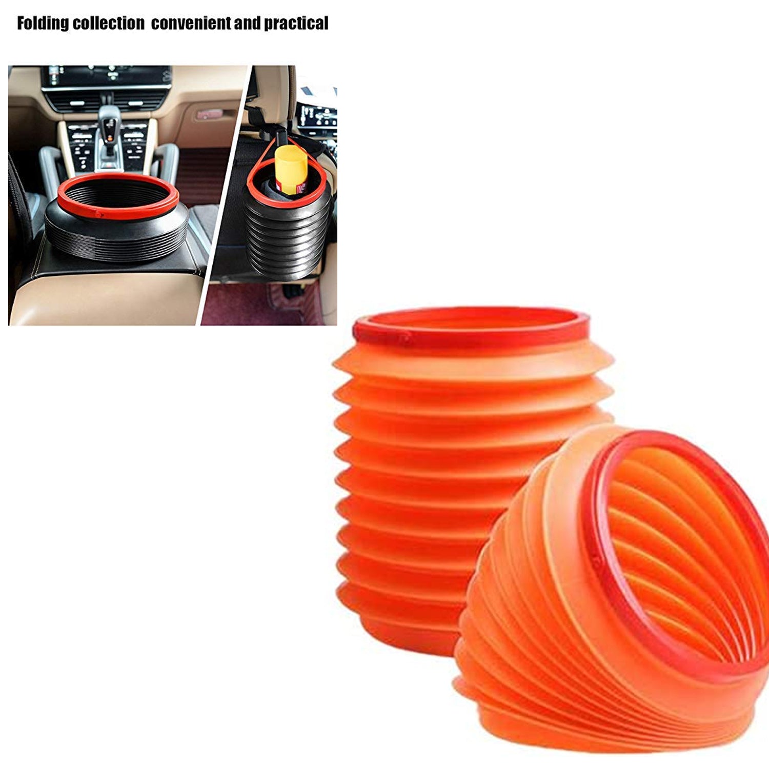 Foldable Storage Bucket , Water Container & Dustbin Multiuse Bucket For Home , Car & Kitchen Use Bucket travel sahayak
