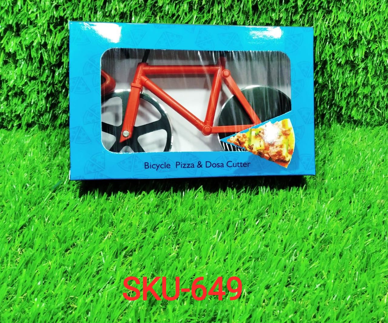 Bicycle Pizza Cutter (1 Pc): Stainless Steel, Unbreakable Handle Variety Bazaar