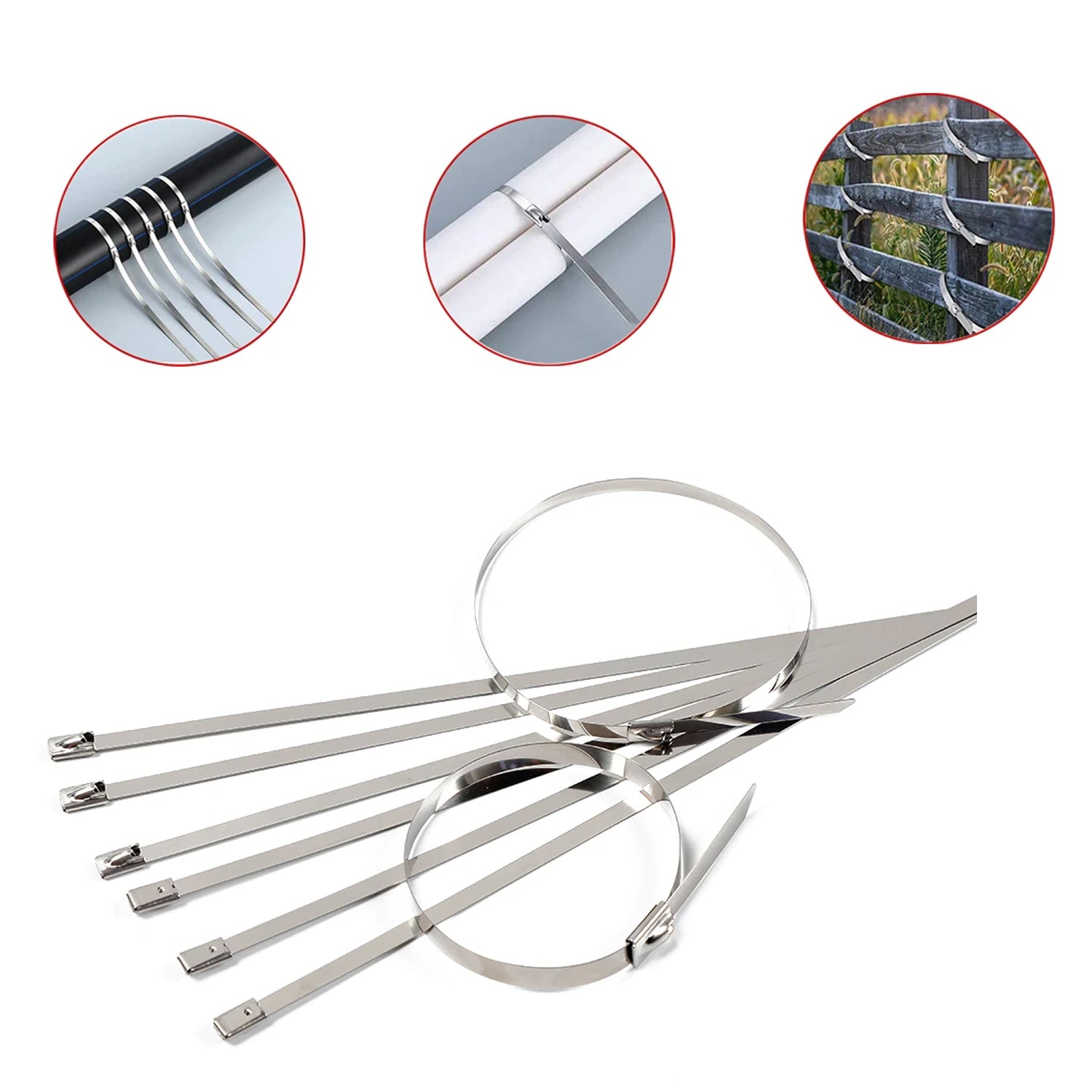 Stainless Steel Cable TIE (4.6x100MM / 10 pcs Set)