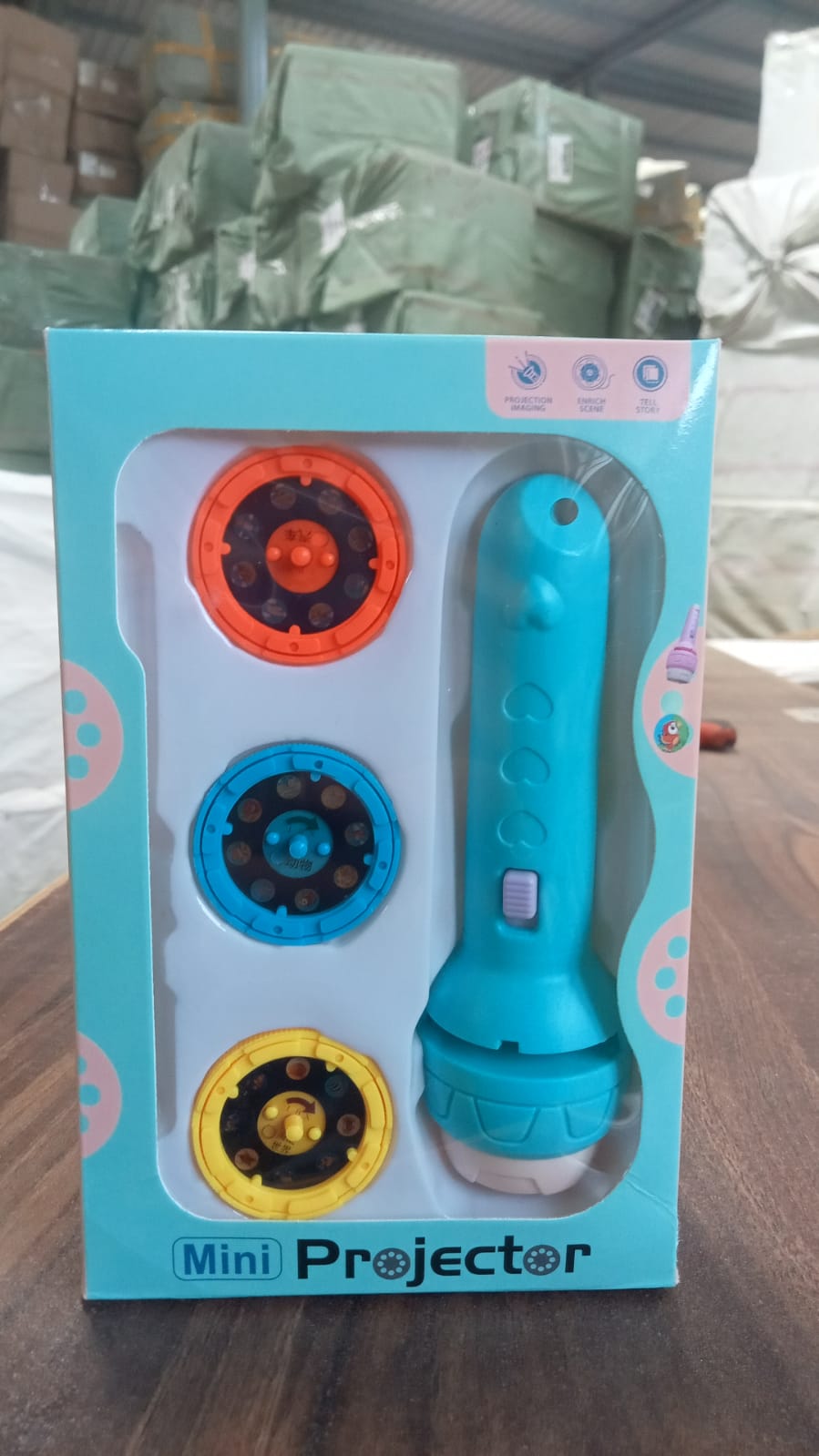 Mini Slide Projector for Kids with 3 Slide and Animated Pattern, Flashlight Torch for Kids, Projector Torch, Educational Learning Toy Variety Bazaar