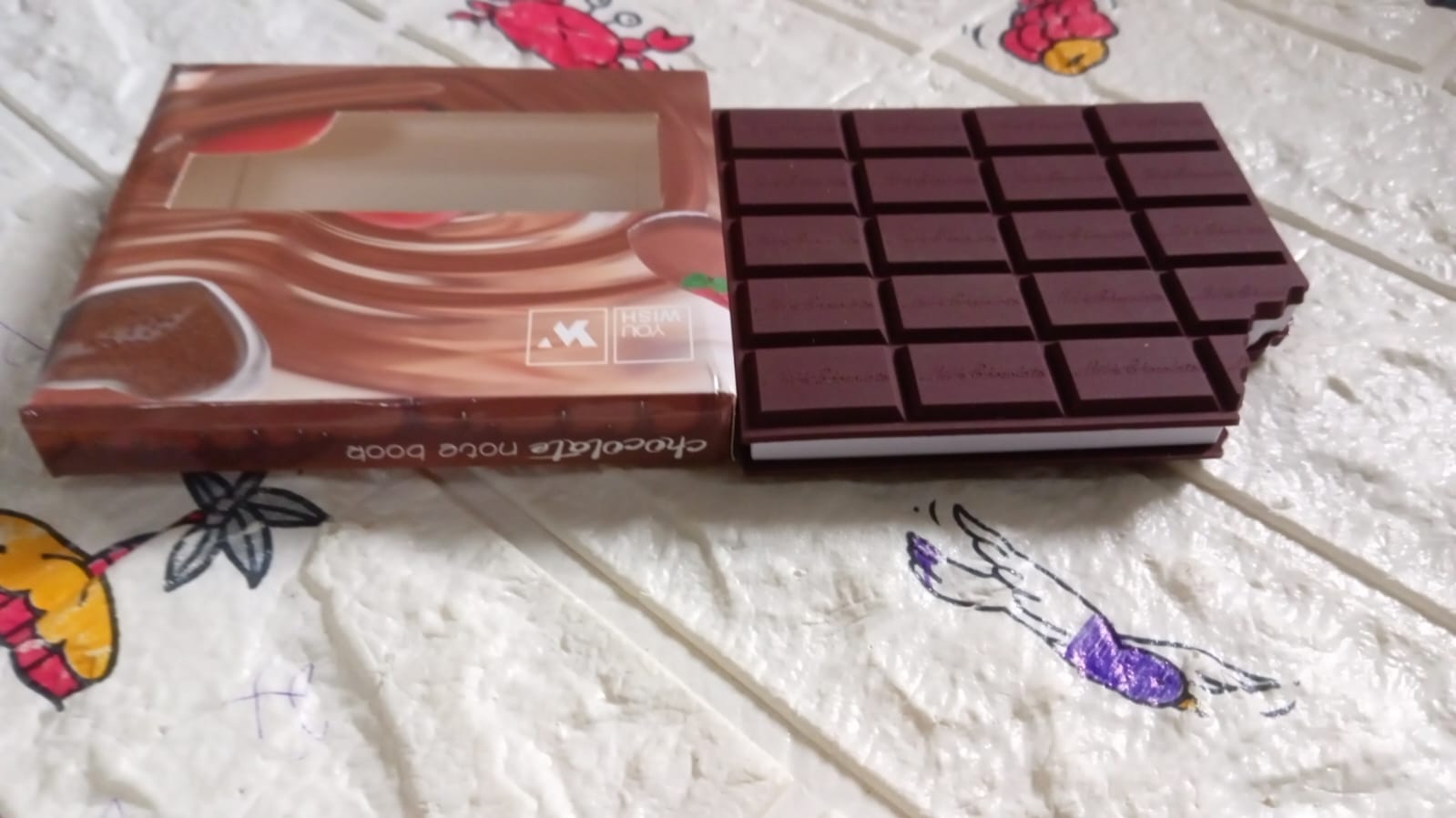 Small Chocolate Scented Bite-Shape Pocket Diary – Rectangular Memo Notebook for Kids (80 Pages) Variety Bazaar